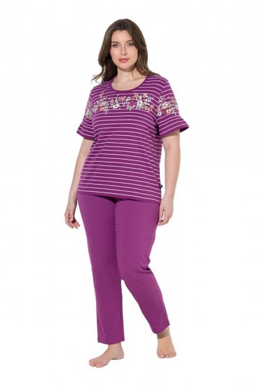 Ulla Popken 850403 Lilleline pidžaama Violetne - Pidžaama/Loungewear - 
