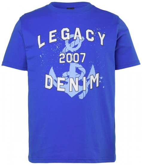 Men+ 440 T-särk Legacy Denim Taevasinine - T-särgid - Suured T-särgid 2XL – 14XL