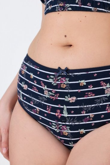 Ulla Popken 850538 Mahepuuvillast lillelised aluspüksid 2 tk Tumesinine - Aluspüksid - 