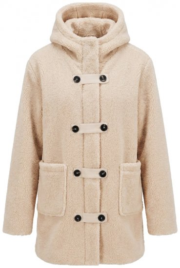 Ulla Popken 850589 Teddyjakk Luuvalge - Joped - Suured naiste jakid