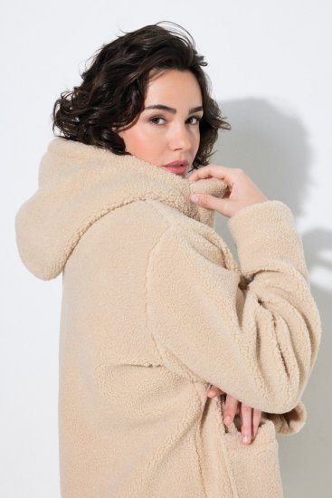 Ulla Popken 850589 Teddyjakk Luuvalge - Joped - Suured naiste jakid