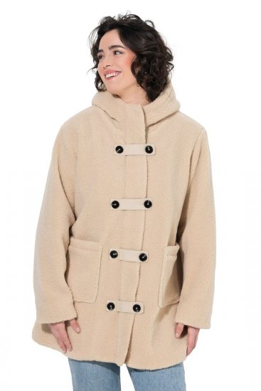 Ulla Popken 850589 Teddyjakk Luuvalge - Joped - Suured naiste jakid