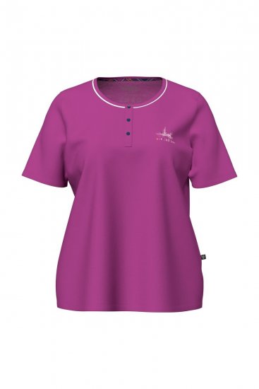 Ulla Popken 850864 Ruuduline 3-osaline pidžaamakomplekt Violetne - Pidžaama/Loungewear - 