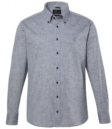 JP1880 850931 Pika varrukaga chambray-särk Must TALL - TALL särgid - TALL särgid pikkadele meestele
