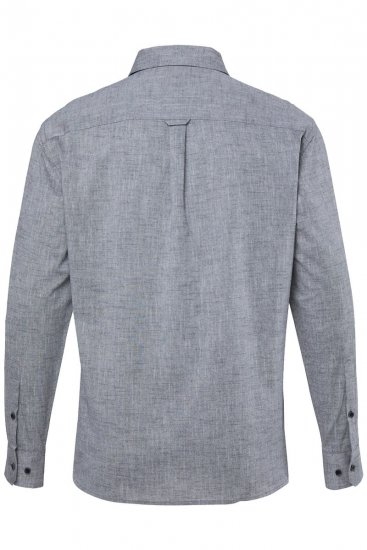 JP1880 850931 Pika varrukaga chambray-särk Must TALL - TALL särgid - TALL särgid pikkadele meestele