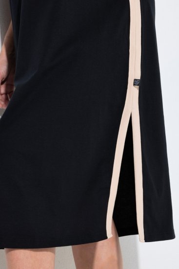 Ulla Popken 851237 Triibuline öösärk Must - Öösärgid - 