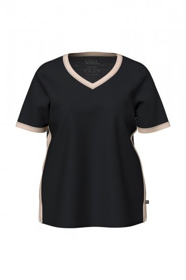 Ulla Popken 851245 Triibuline pidžaama Must - Pidžaama/Loungewear - 
