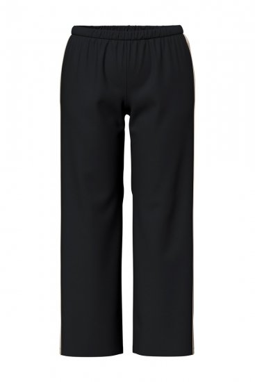 Ulla Popken 851245 Triibuline pidžaama Must - Pidžaama/Loungewear - 