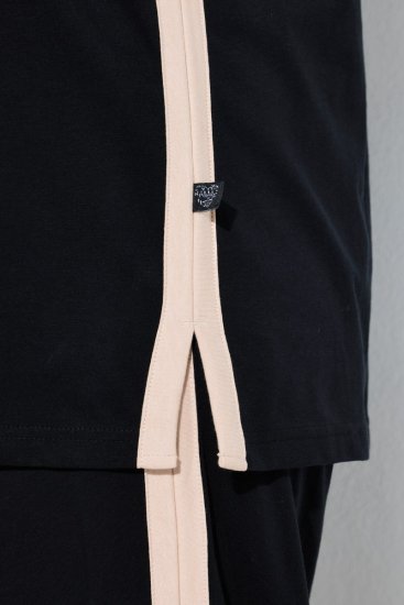 Ulla Popken 851245 Triibuline pidžaama Must - Pidžaama/Loungewear - 