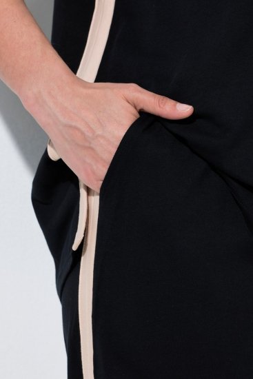 Ulla Popken 851245 Triibuline pidžaama Must - Pidžaama/Loungewear - 