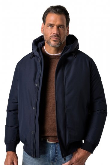 JP1880 851320 Kapuutsi ja sooja voodriga jope Tumesinine - Jakid ja joped - Joped, suured suurused: 2XL – 12XL
