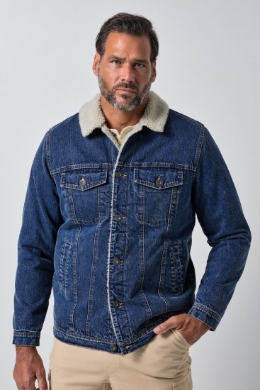 JP1880 851363 Teksatagi teddy-voodriga Denimsinine TALL - TALL jakid ja joped - TALL jakid pikkadele meestele