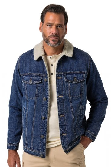 JP1880 851363 Teksatagi teddy-voodriga Denimsinine TALL - TALL jakid ja joped - TALL jakid pikkadele meestele