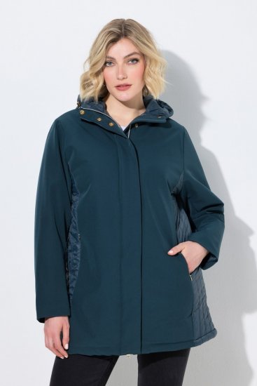 Ulla Popken 851459 Tepitud jope Petrool - Joped - Suured naiste jakid