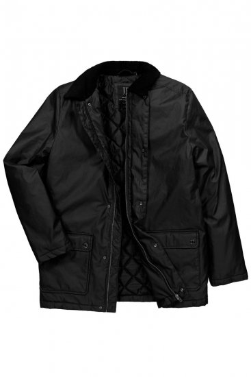 JP1880 851493 Vahatud jope velvetkraega Must - Jakid ja joped - Joped, suured suurused: 2XL – 12XL