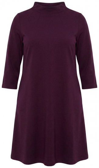 Ulla Popken 851664 Kõrge kaelusega jersey-kleit Ploom - Kleidid - Kleidid kõikidele suurustele