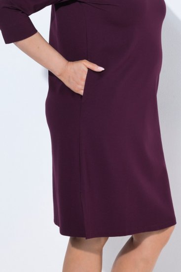 Ulla Popken 851664 Kõrge kaelusega jersey-kleit Ploom - Kleidid - Kleidid kõikidele suurustele