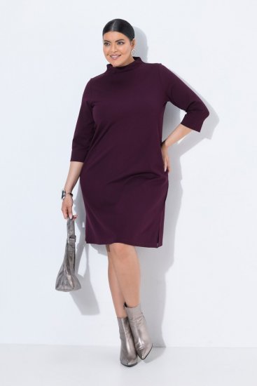 Ulla Popken 851664 Kõrge kaelusega jersey-kleit Ploom - Kleidid - Kleidid kõikidele suurustele