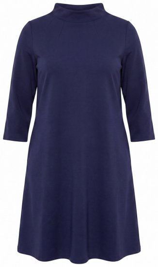 Ulla Popken 851664 Taskutega A-lõikega jersey-kleit Tumesinine - Kleidid - Kleidid kõikidele suurustele