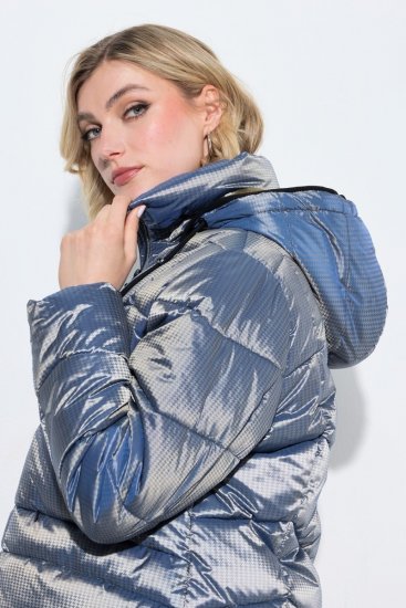 Ulla Popken 851790 Tepitud jope Denimsinine - Joped - Suured naiste jakid