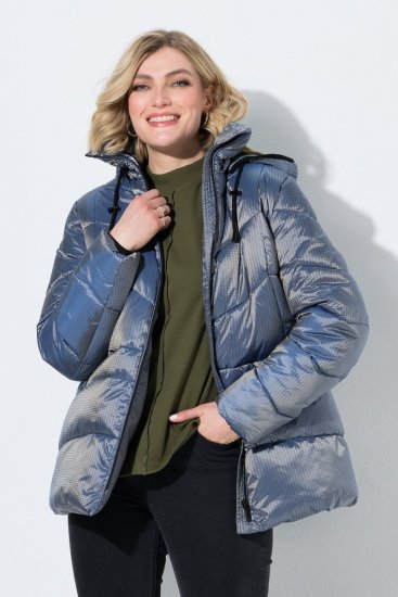 Ulla Popken 851790 Tepitud jope Denimsinine - Joped - Suured naiste jakid