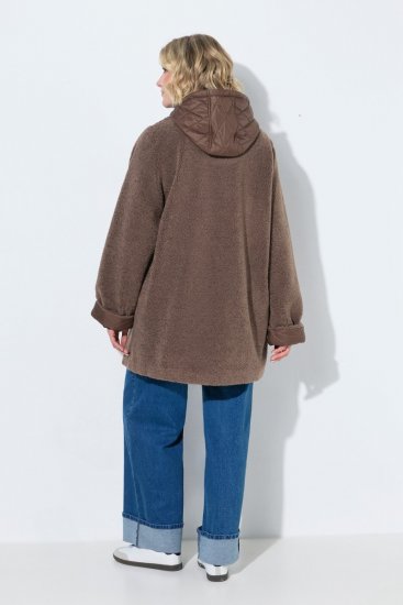 Ulla Popken 851809 Teddyjakk Helepruun - Joped - Suured naiste jakid