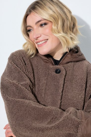 Ulla Popken 851809 Teddyjakk Helepruun - Joped - Suured naiste jakid
