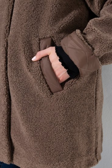 Ulla Popken 851809 Teddyjakk Helepruun - Joped - Suured naiste jakid