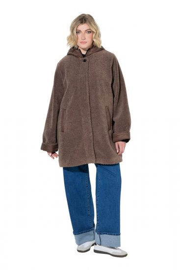 Ulla Popken 851809 Teddyjakk Helepruun - Joped - Suured naiste jakid