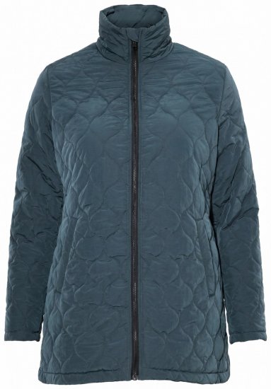 Ulla Popken 851831 Tepitud jope Tumeroheline - Joped - Suured naiste jakid