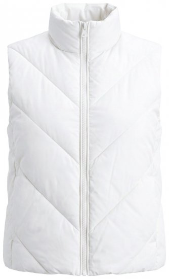 Ulla Popken 851833 Tepitud vest püstkraega Luuvalge - Vestid - 