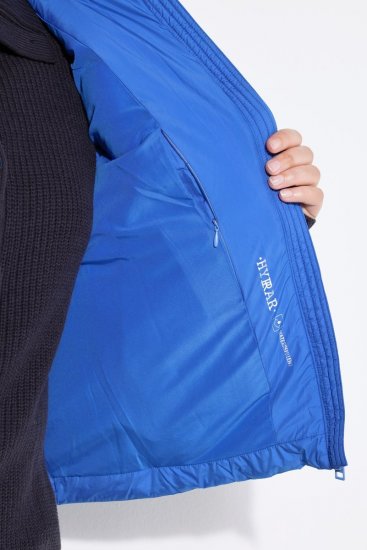 Ulla Popken 851833 Tepitud vest püstkraega Sinine - Vestid - 
