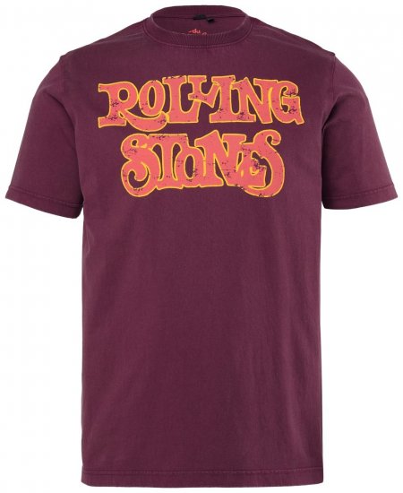 JP1880 851910 Rolling Stones Vintage Logo T-särk Baklažaan - Bändi T-särgid - Bänditringad suurtes suurustes