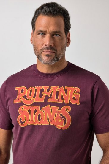 JP1880 851910 Rolling Stones Vintage Logo T-särk Baklažaan - Bändi T-särgid - Bänditringad suurtes suurustes