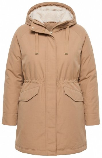 Ulla Popken 852028 Parka Beež - Mantlid - Naiste mantlid suurtes suurustes