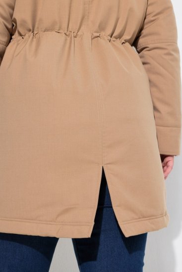 Ulla Popken 852028 Parka Beež - Mantlid - Naiste mantlid suurtes suurustes