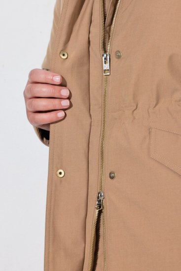 Ulla Popken 852028 Parka Beež - Mantlid - Naiste mantlid suurtes suurustes