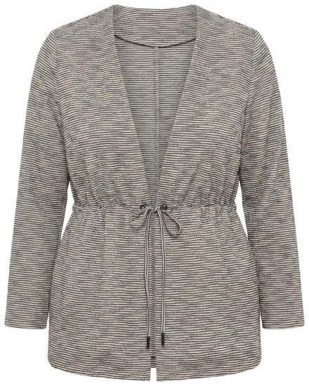 Ulla Popken 852086 Paelaga triibuline kardigan Taupe - Kardiganid - Naiste kardiganid suurtes suurustes