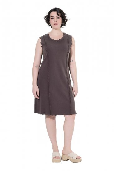 Ulla Popken 852190 Jersey-kleit Mahagonipruun - Suvekleidid - Naiste suvekleidid suurtes suurustes