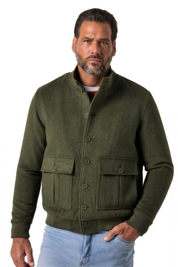 JP1880 852294 Villasegust jope püstkraega Khakiroheline - Jakid ja joped - Joped, suured suurused: 2XL – 12XL