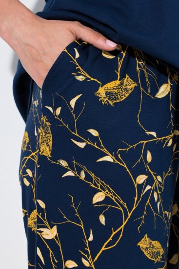 Ulla Popken 852577 Mustriline pidžaama Tumesinine - Pidžaama/Loungewear - 