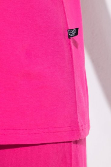 Ulla Popken 852747 Pikkade varrukatega pidžaama pluus Roosa - Pidžaama/Loungewear - 