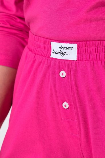 Ulla Popken 852752 Triibulised pidžaamašortsid 2 tk Roosa - Pidžaama/Loungewear - 