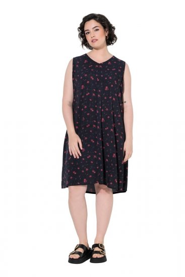 Ulla Popken 852824 Lilleline kleit Must - Suvekleidid - Naiste suvekleidid suurtes suurustes