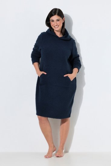 Ulla Popken 853353 Kapuutsiga kodukleit Tumesinine - Pidžaama/Loungewear - 