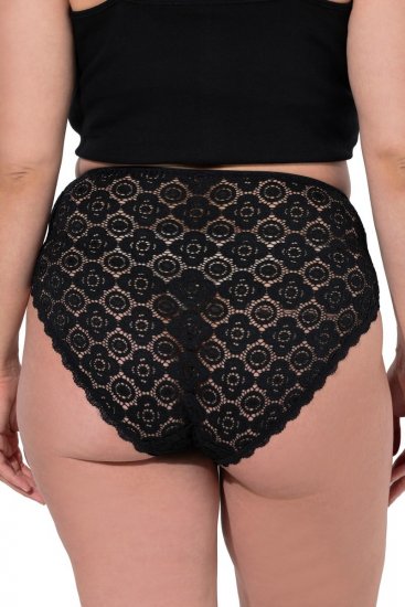 Ulla Popken 853495 Lillelised aluspüksid 3 tk Must - Aluspüksid - 