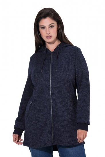 Ulla Popken 853577 Fliisjakk Tumesinine - Joped - Suured naiste jakid