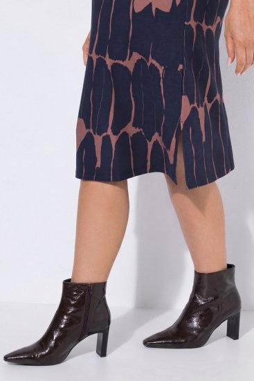 Ulla Popken 853590 3/4 varrukatega mustriline jersey-kleit Tumesinine - Kleidid - Kleidid kõikidele suurustele