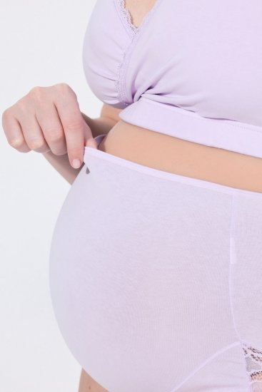 Ulla Popken 853640 Pitsiga rasedate aluspüksid Vanaroosa - Aluspüksid - 