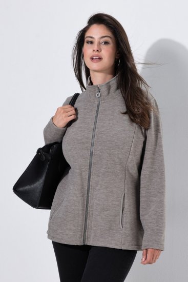Ulla Popken 853668 Fliisjakk püstkraega Hall - Fleece riided - 